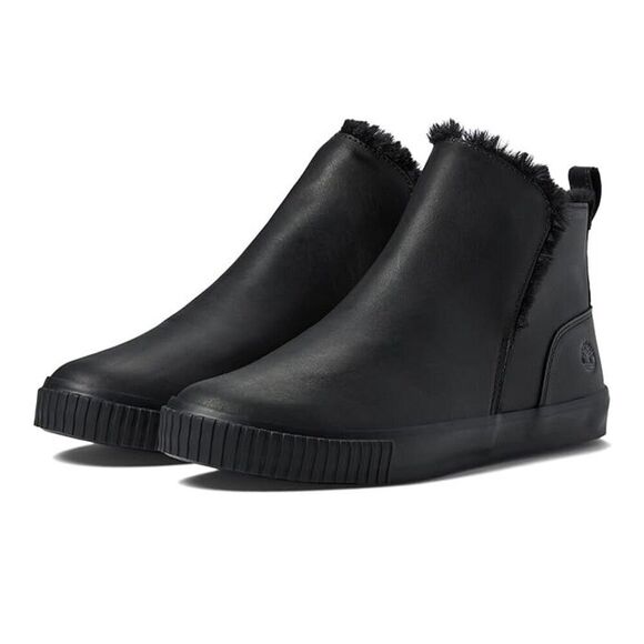 Timberland Shoes - Timberland Skyla Bay Boots Women's US 7 Black Leather Round Toe Pull-On RHS1457